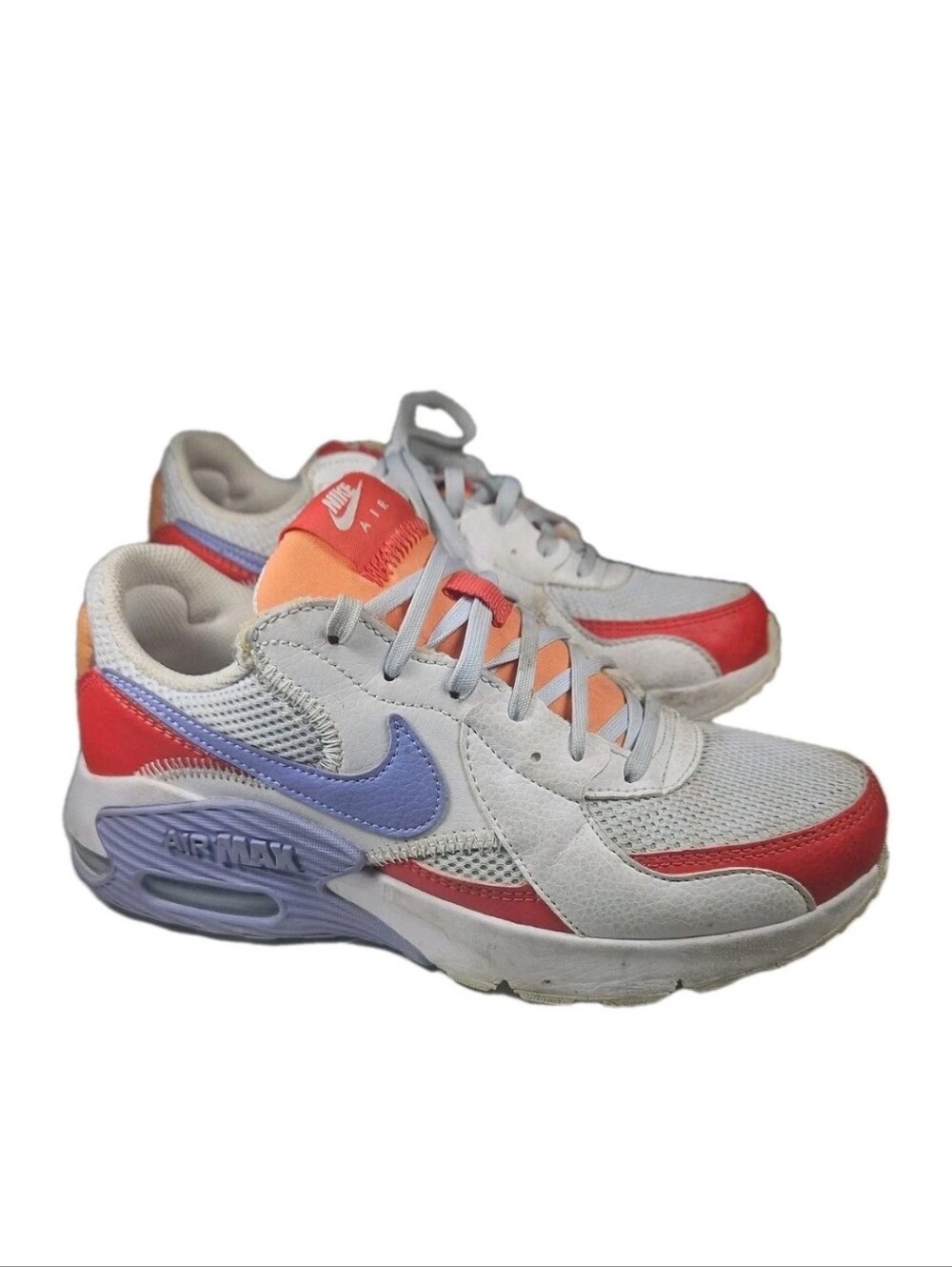 Nike Air Max Excee Unisex W8 Wht/ Orsnge CZ9 314 100 Street Gym Run Walk Yoga[7C